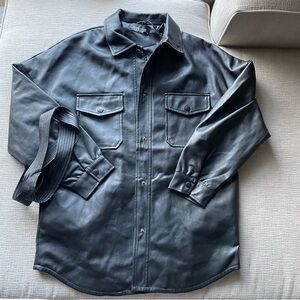 Mark Alan Black Faux Leather Jacket